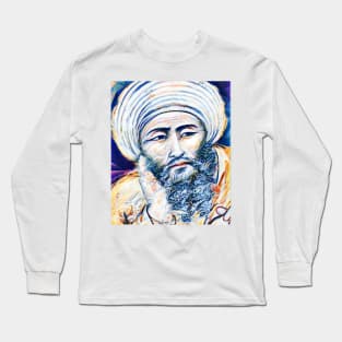 Averroes Portrait | Averroes Artwork 12 Long Sleeve T-Shirt